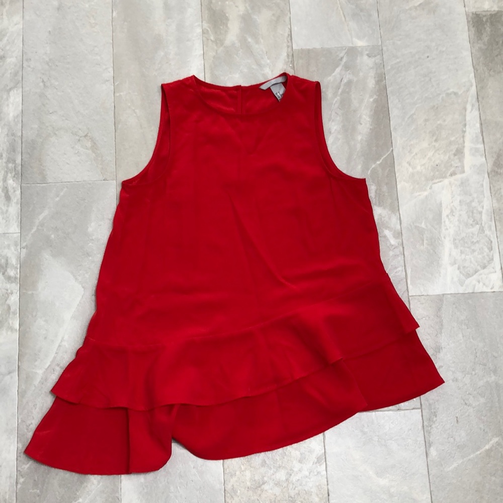 Flounce asymmetric top size 34